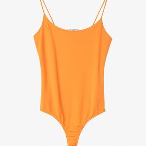ZARA Bright Orange Bodysuit – Size S